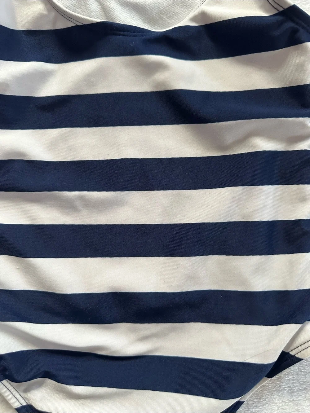 Cat & Jack Striped One Piece Swimsuit in Navy White Toddler Girls Size 4T